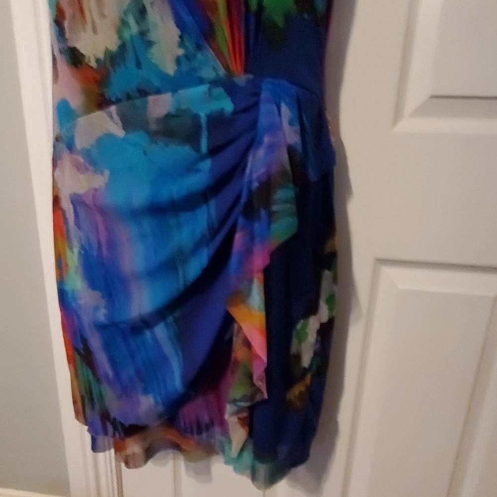Elana Kattan Multi-Colored Ruched Dress - Picture 6 of 8